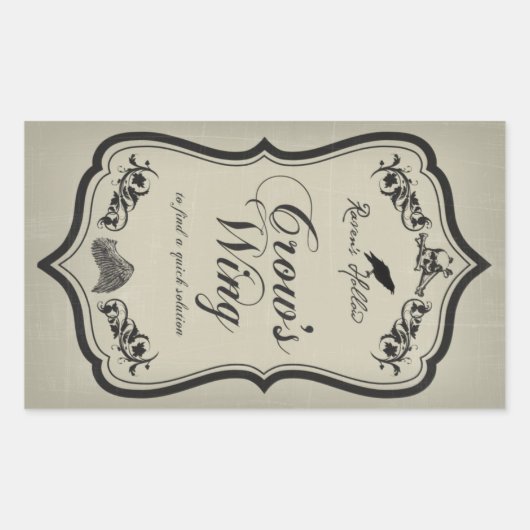 Étiquette de l'autocollant Jar Halloween de l'aile (Devant)