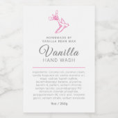 Étiquette de lavage à main beauté (Étiquettes simples)