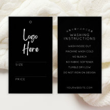 Étiquette de lavage au prix des vêtements Logo noi