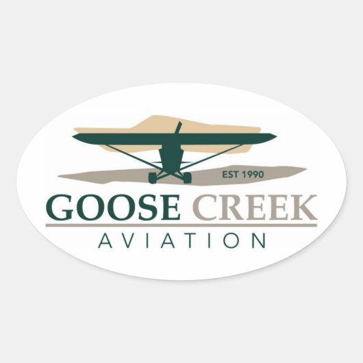 Étiquette de l'aviation Goose Creek (Devant)