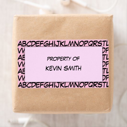 Étiquette de l'école Alphabet (En situation)