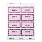 Étiquette de l'école Alphabet (Feuille entière)