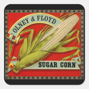 Étiquette de légume vintage, Olney & Floyd Sugar C