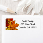 Étiquette de l'enveloppe d'adresse de l'automne (En situation)