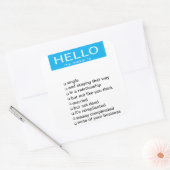 Étiquette de l'étiquette de statut de relation (Enveloppe)