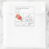 Étiquette de l'hibiscus d'Apothecaire (Sac)