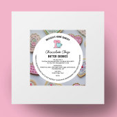 Étiquette de licence alimentaire de boulangerie à