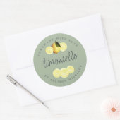Étiquette de Limoncello fait maison sur mesure (Enveloppe)