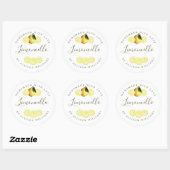 Étiquette de Limoncello fait maison sur mesure (Feuille)