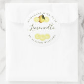 Étiquette de Limoncello fait maison sur mesure (Sac)