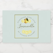 Étiquette de Limoncello fait maison sur mesure (Étiquettes simples)