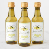 Étiquette de Limoncello fait maison sur mesure (Bouteilles)