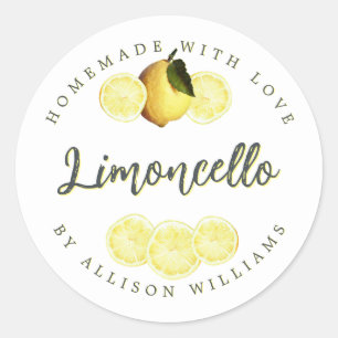 Étiquette de Limoncello fait maison sur mesure