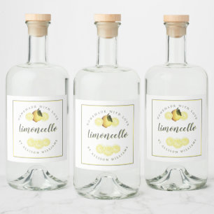 Étiquette de Limoncello fait maison sur mesure