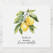 Étiquette de Limoncello Maison (Étiquettes simples)
