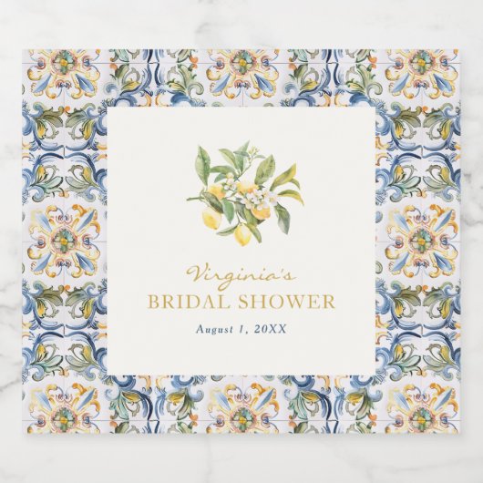 Étiquette de liqueur italienne (Étiquettes simples)