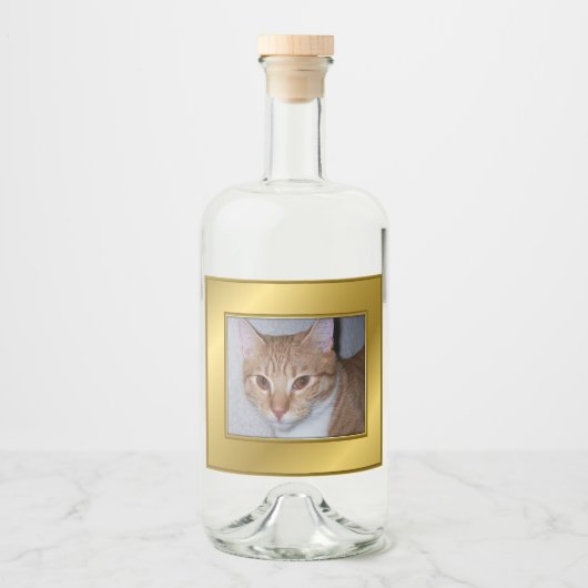 Étiquette de liquor de chat (Devant)