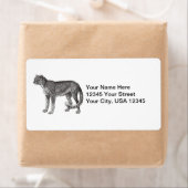 Étiquette de livraison Cheetah (En situation)