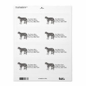 Étiquette de livraison Cheetah (Feuille entière)