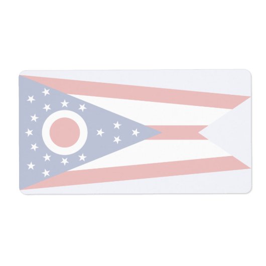Étiquette de livraison Ohio Faint Flag (Devant)