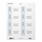 Étiquette de livraison Snowman (Feuille entière)