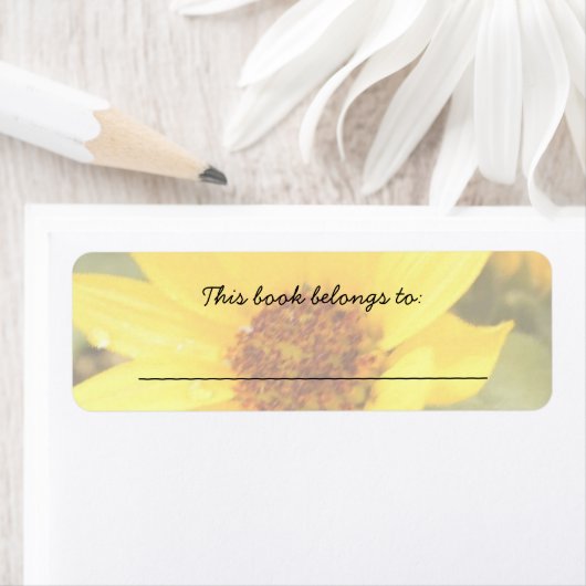 Étiquette de livre (En situation)