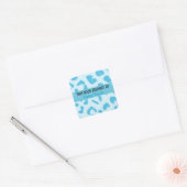 Étiquette de livre à motif léopard bleu (Enveloppe)
