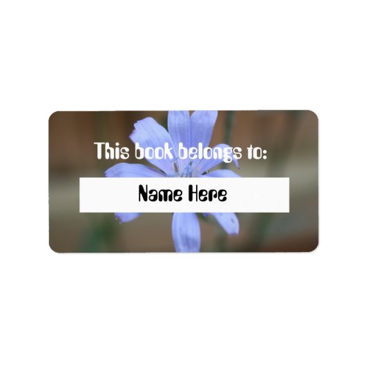 Étiquette de livre chicorée (Devant)