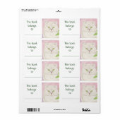 Étiquette de livre de chats persan (Feuille entière)