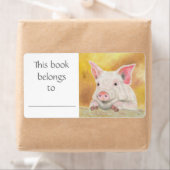 Étiquette de livre de poche (En situation)