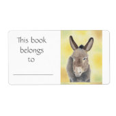 Étiquette de livre Donkey (Devant)