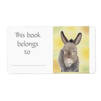 Étiquette de livre Donkey