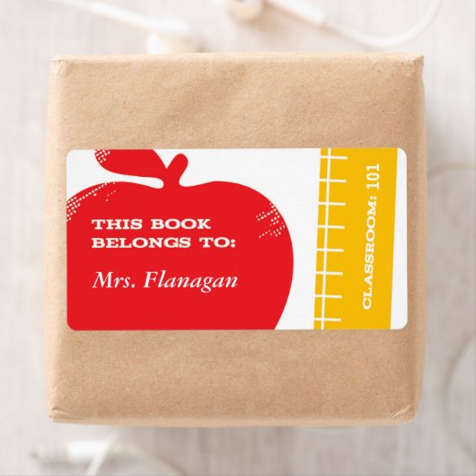 Étiquette de livre enseignant (En situation)