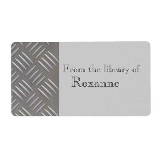 Étiquette de livre personnalisé en aluminium embou (Devant)