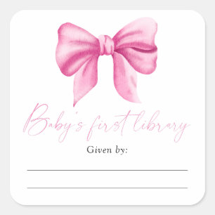 Étiquette de livre pour Baby Shower - livres pour 