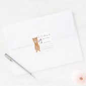 Étiquette de livre pour Baby Shower - Ours (Enveloppe)
