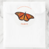 étiquette de livre pour enfant w Monarch Butterfly (Sac)