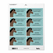 Étiquette de livres Brown Pony (Feuille entière)