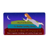 Étiquette de livres de bibliothèque de prêt (Devant)