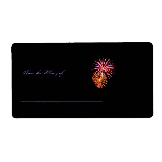 Étiquette de livres Fireworks P3621 (Devant)