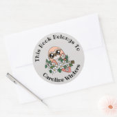 Étiquette de livres Pastel Owl (Enveloppe)