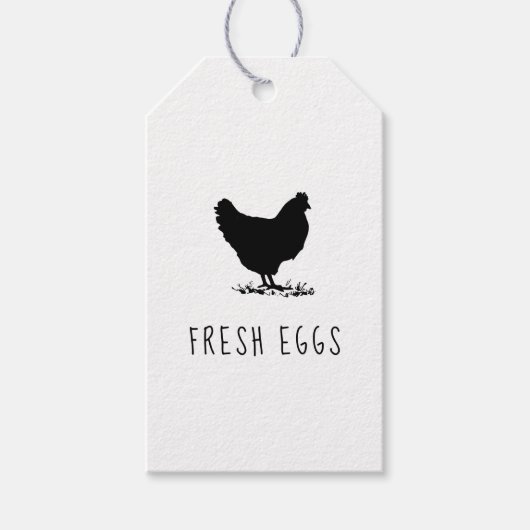 Étiquette de l'oeuf de poulet de Script agricole (Devant)