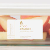 Étiquette de logo de bougie moderne (Apposé)