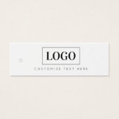 Étiquette de logo d'entreprise à suspendre (Devant)