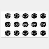 Étiquette de logo d'entreprise personnalisé (Feuille)