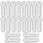 Étiquette de logo et de texte de scellage de sécur (Devant)