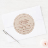 Étiquette de logo rose Dusty (Enveloppe)