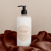 Étiquette de logo rose Dusty