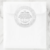 Étiquette de loi alimentaire simple Cottage en mar (Sac)