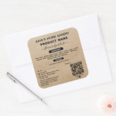 Étiquette de loi Cottage rustique Code QR (Enveloppe)